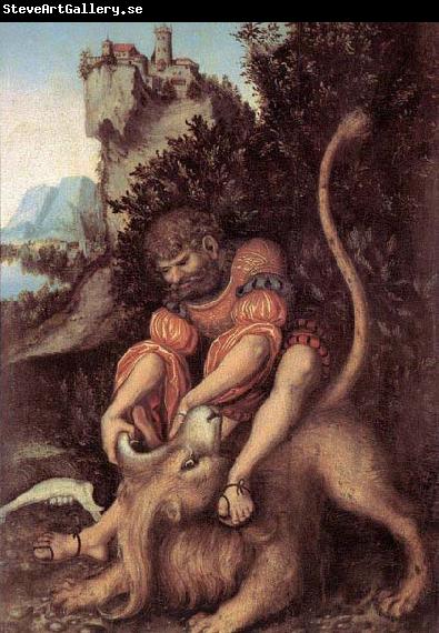 CRANACH, Lucas the Elder Samson's Fight with the Lion